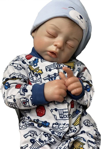 Bebe Reborn Recien Nacido Durmiendo, Piel Venas Gris Arrugas