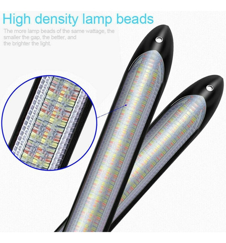 2 Luces Led Universales De Circulación Diurna, Color Blanco,