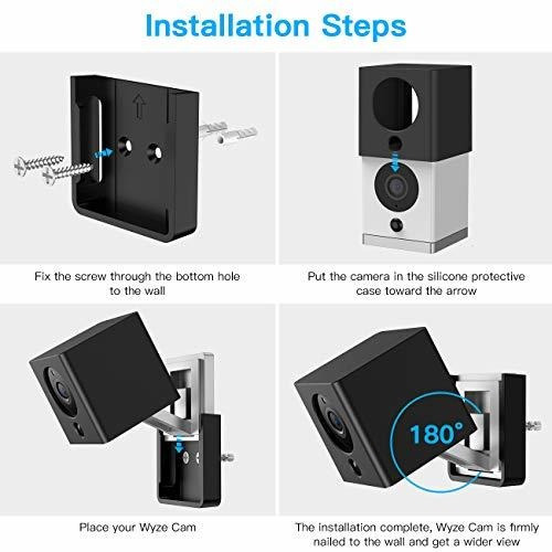 Estuche Silicona Para Wyze Cam V2 Viene Soporte Montaje