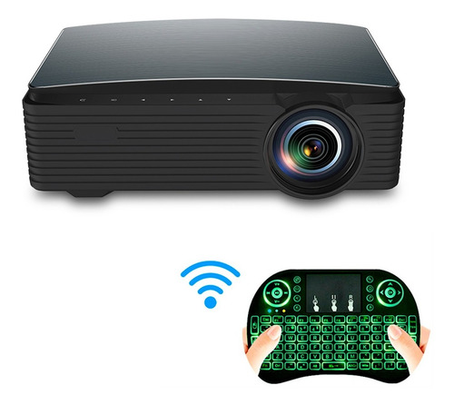 Imagen 1 de 10 de Proyector Led Potente Full Hd 4k Android Hdmi Vga Usb Wifi!