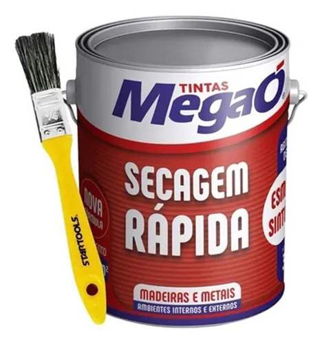 Esmalte Sintético Madeiras Metais Int Ext Megaó 750ml+brinde