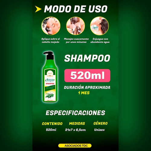 Shampoo Romero Crecepelo Nevada X 520 Ml