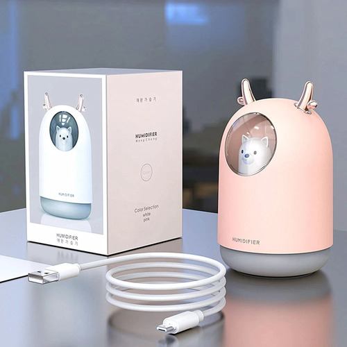 Humidificador De Aire Diseño Osito Para Auto, Hogar Oficina