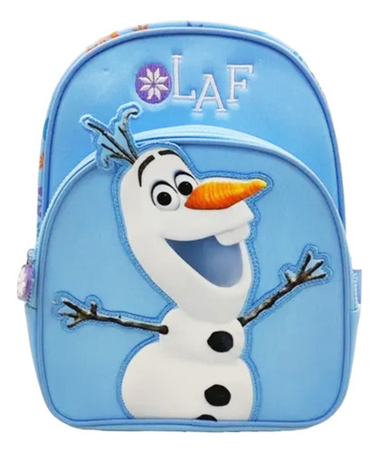 Mochila Escolar Frozen Olaf Infantil Wabro Color Celeste