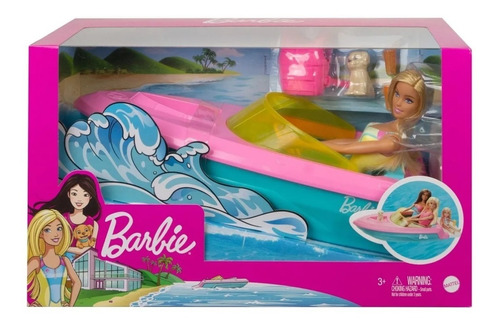 Barbie  Lancha Con Muñeca Woow
