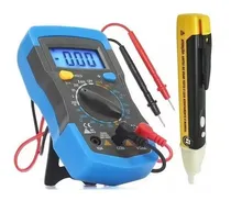 Comprar Kit Multimetro Digital Profissional + Caneta Teste Tensão 
