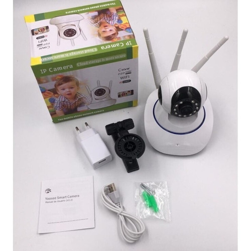 Imagen 2 de 8 de Camara De Seguridad Yoosee Ip Wifi Full Hd 1080p 3 Antenas