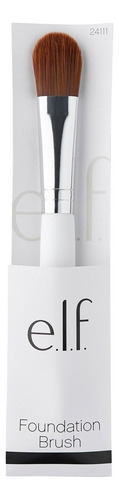 Elf Brocha Plana Para Aplicar Base De Maquillaje Foundation Color Blanco