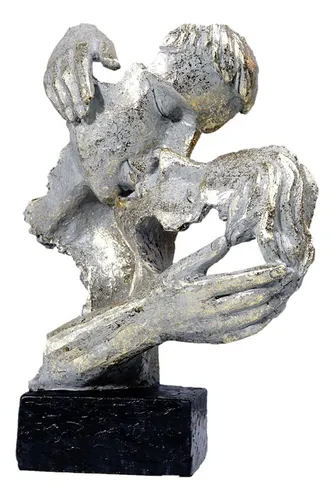comprar Abstracto Humano Besos Parejas Escultura De Resina