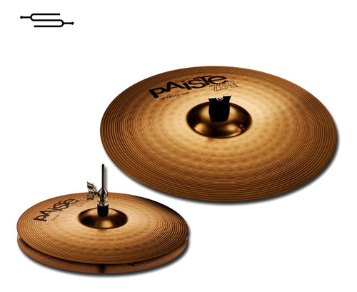 Set Platillos Bateria Paiste 201 Universal Hat 14 + Crash 18