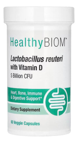 Lactobacillus Reuteri Lrc Con Vitamina D 5000 Millones Ufc 