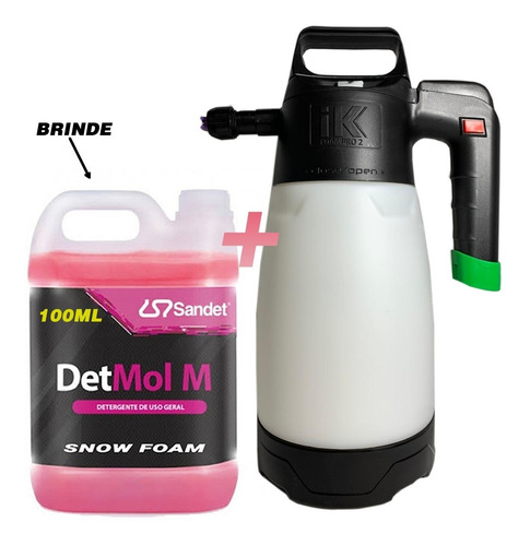 Imagem 1 de 9 de Pulverizador Gerador De Espuma 1,9l Pro 2 Ik Foam Nfe *