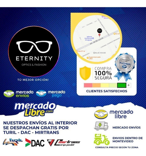Imagen 6 de 8 de Lentes De Sol Amaru Óptica Eternity