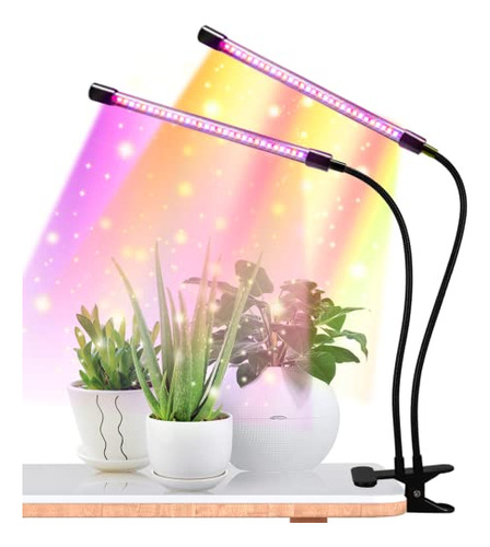 Luz De Cultivo Led, Espectro Completo, Clip Plantas Bom...