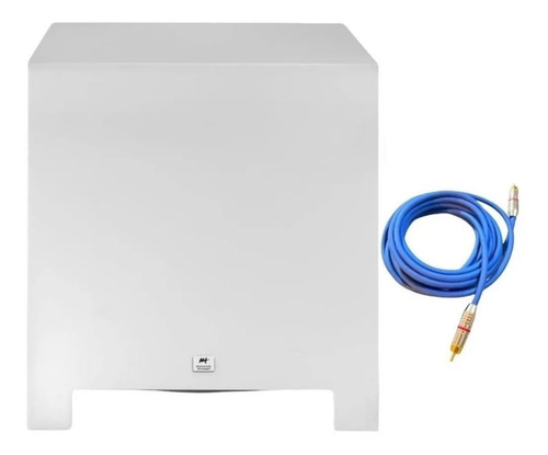 Subwoofer Ativo Aat Rakt Cube 12 / 600w Branco + Brinde