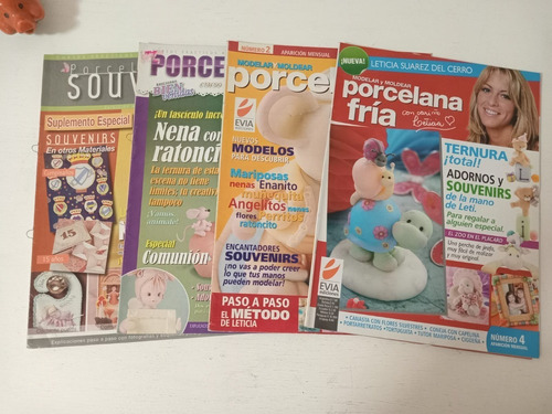 Set Revistas De Manualidades Porcelana En Frío