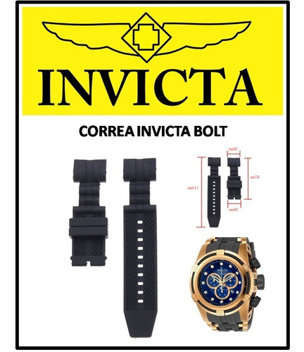 Correa Reloj Invicta Modelo Bolt Y Bolt Zeus