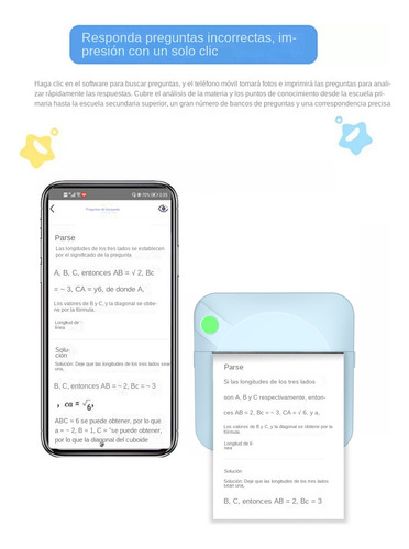 Impresora Portátil Compacta Bluetooth Sin Tinta