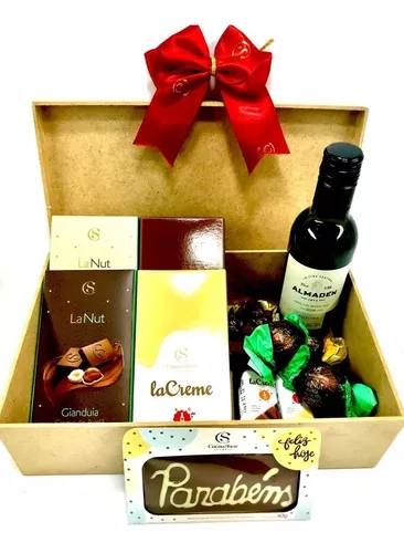 Presente Dia Dos Namorados Vinho Chocolates Cacau Show Homem