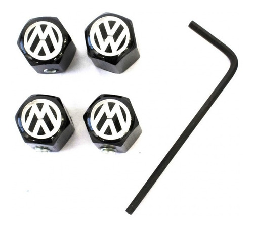 Set Tapones Aire Llanta, Anti Robo, Vw, Vento, Jetta, Golf, 