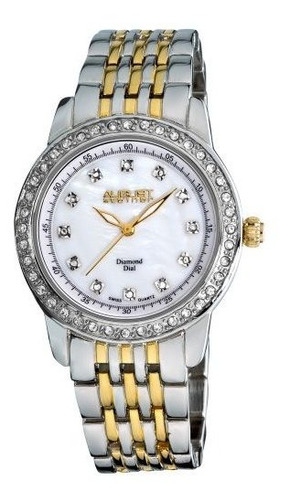 August Steiner Women's Diamond Watch - 12 Diamond Hour Marke