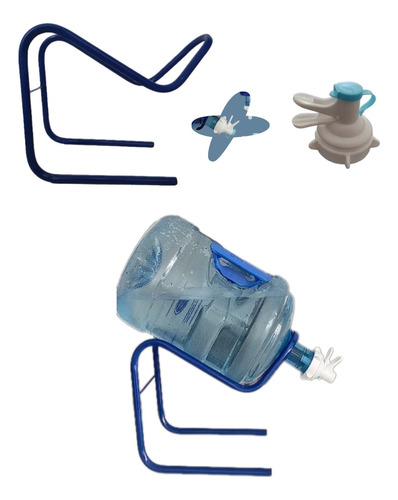 Kit Tapa Dispensara De Agua Y Soporte Botellon De 20 Litros.