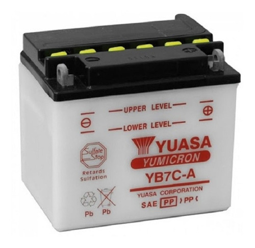 Bateria Para Motos Yuasa Yb7c-a 12v 8ah Vzh Srl