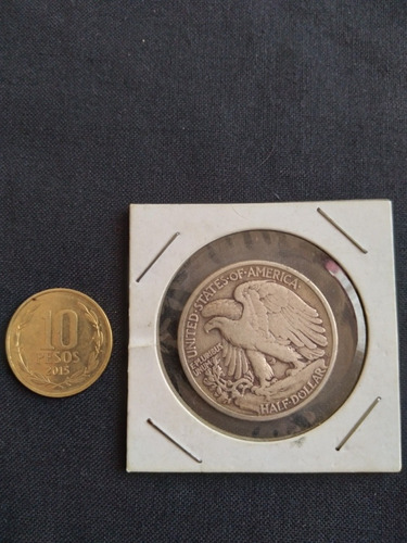Moneda Estados Unidos Medio Dolar 1942 Plata. J