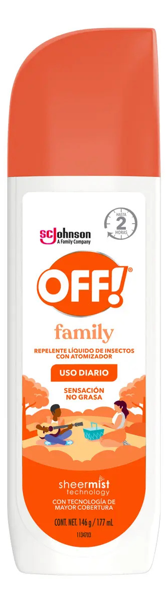 Repelente de Mosquitos en Spray OFF Family 177ml