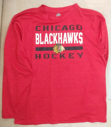 Playera Manga Larga Chicago Blackhawks Youth Nhl