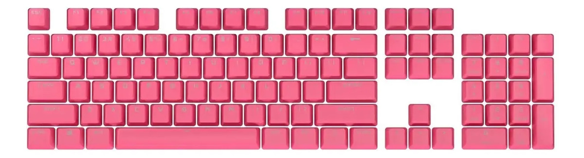 Keycaps Pbt de injeção dupla Corsair Eng Rogue Pink