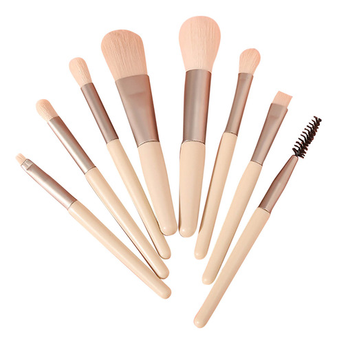 Juego De Minibrochas De Maquillaje D De 8 Unidades/colorete