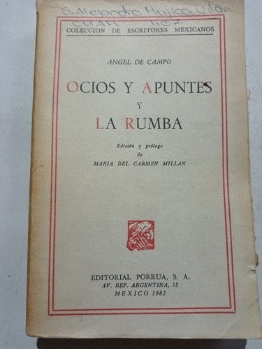 Ocios Y Apuntes Y La Rumba Ángel De Campo