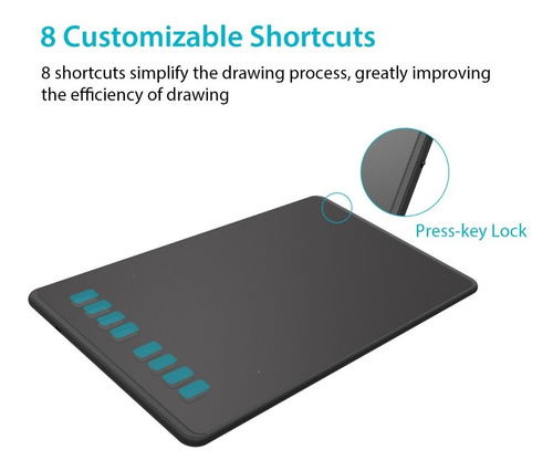 Tableta gráfica Huion Inspiroy H950P black