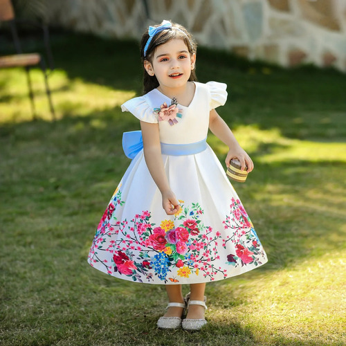 Vestido Fiesta Bebés Niñas-bodas- Primer Año- Flores Beedité