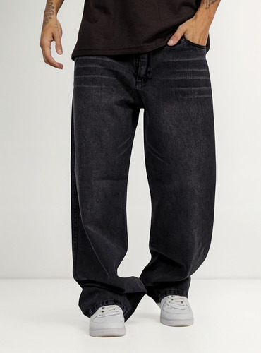 Jean Mom Baggy Hombre Pantalón Rígido Suelto