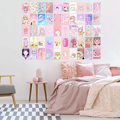Kit De Collage De Pared De Fotos Estéticas De Anime Ka...