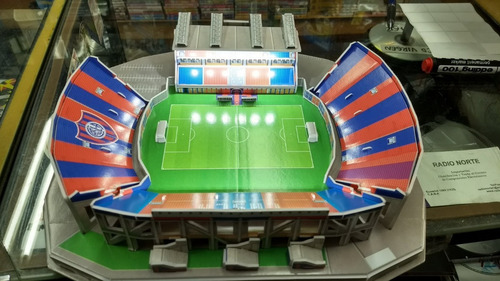 Maqueta Estadio 3d Para Armar! Cancha San Lorenzo Sin Luces