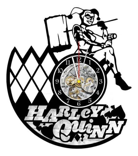 Reloj Corte Laser 1476 Harley Quinn Silueta