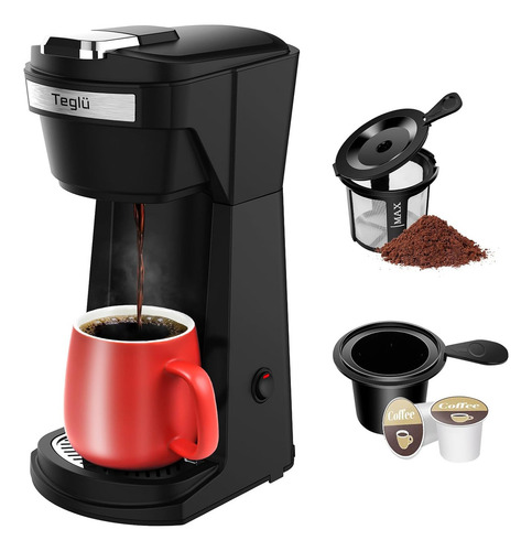 Cafetera De Un Solo Servicio Cápsulas K Y Café Molido...