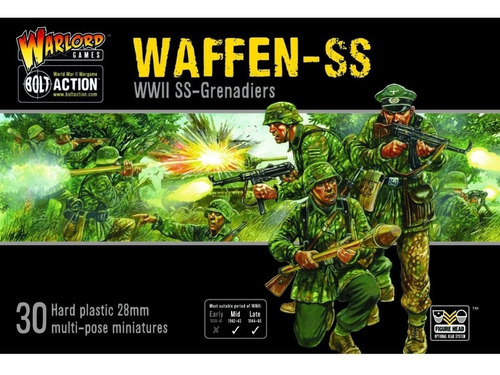 Infantería Alemanes Waffen Ss Bolt Action K47 1/56 28mm
