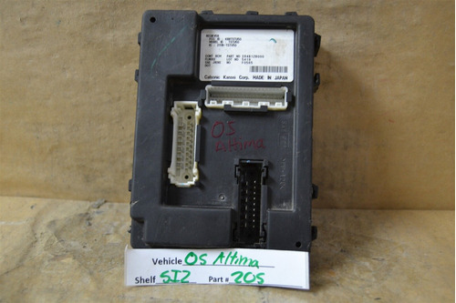 2005 Nissan Altima Body Control Unit Bcm 284b1zb000 Modu Yyf