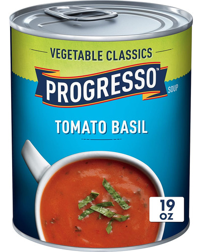 Sopa De Tomate Y Albahaca Progresso, Sopa Enlatada Clásica D