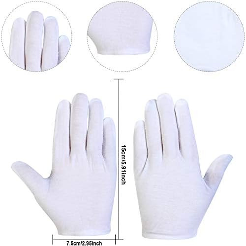 4 Pares De Guantes Blancos Para Disfraz De Niños, Guantes De