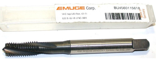 Emuge 5/16-18 Unc-3bx 3 Flute Semi-bottoming Spiral Flut Eep