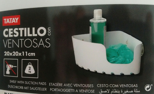 Cesta Esquina Triangular Plastico Baño Hogar Repisa Nuevo