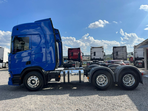 Caminhão Scania R 540 Teto Alto Traçado 2023 Azul R540