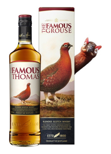 Pack 6x Whisky The Famous Grouse 750ml