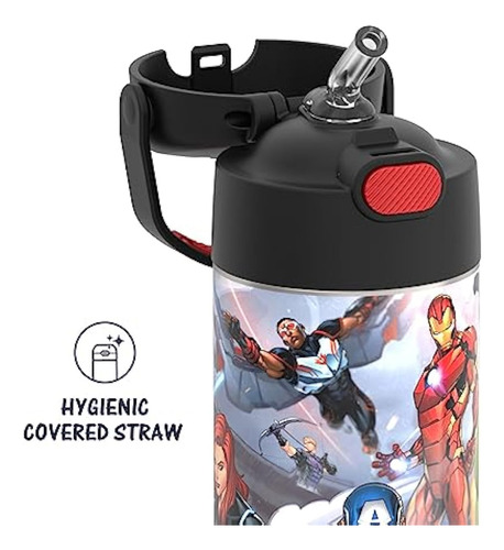 Botella De Agua Thermos Funtainer Con Pajita, 12