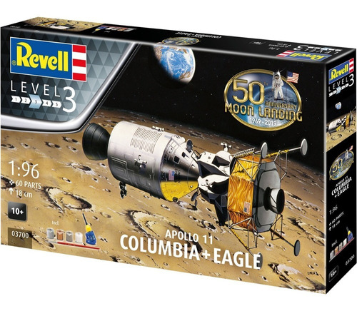 Kit Apollo 11 Columbia+eagle - Escala 1/96 Revell 03700
